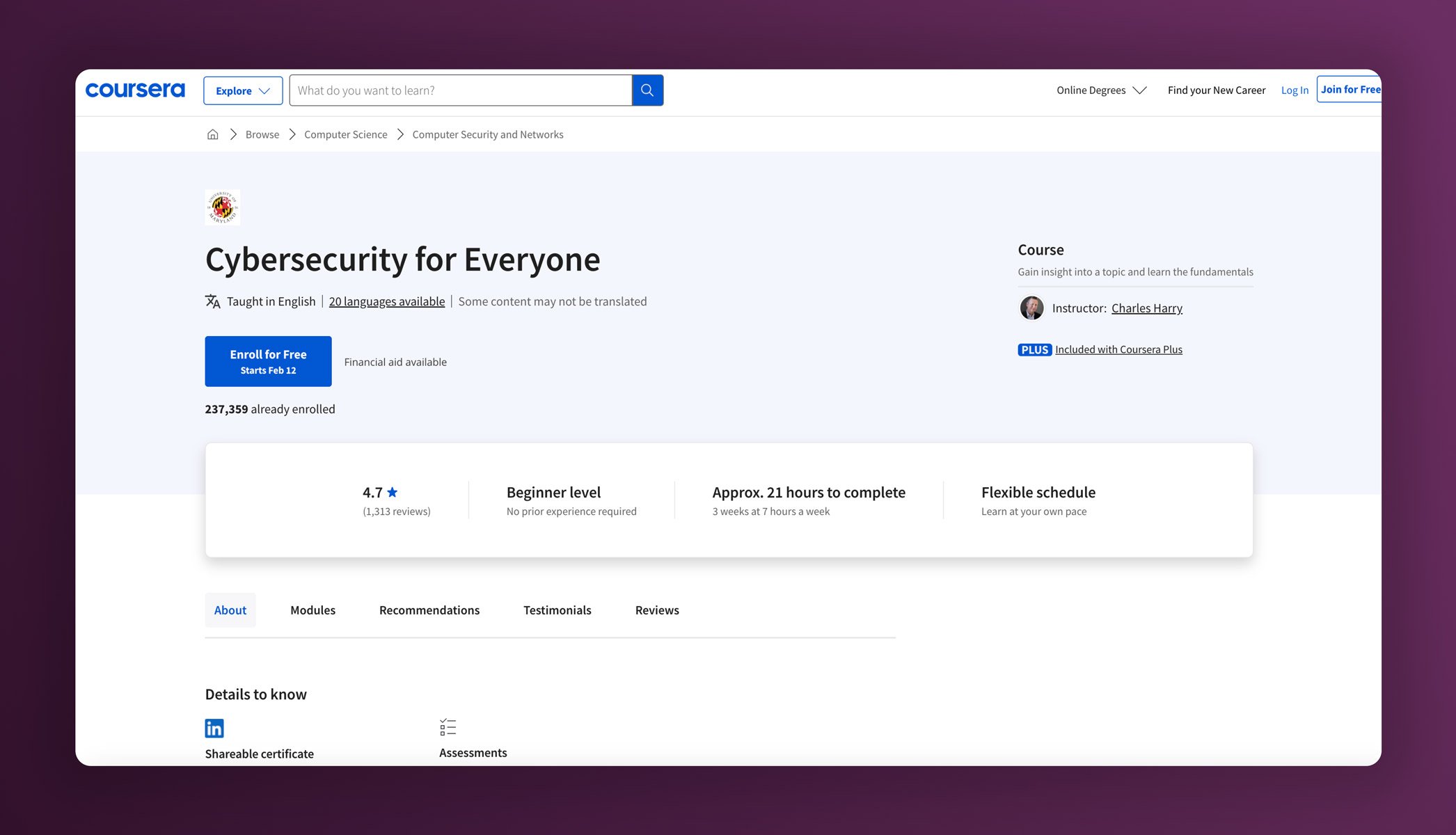 10+ popular courses for cybersecurity training for employees