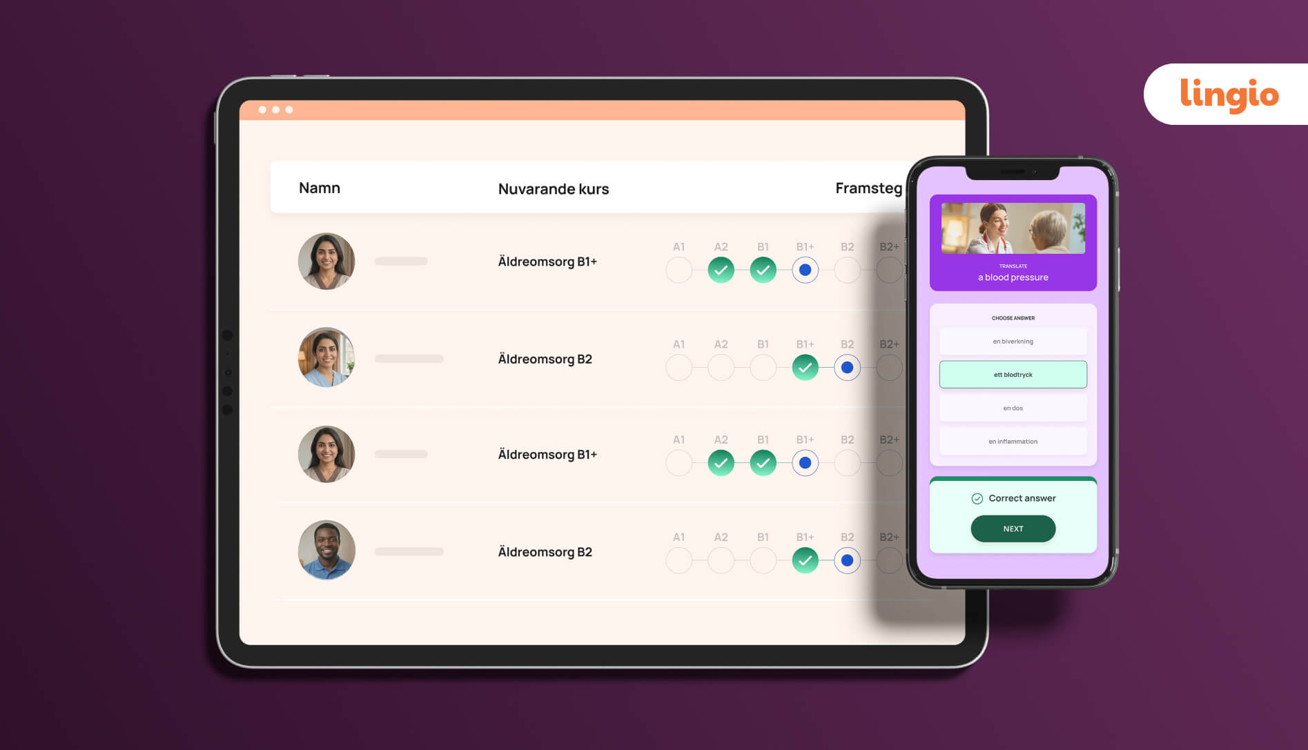 Lingios losning for sprakbedomning 2